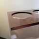 Roche Bobois designer umbrella stand in smoked plexiglass