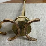 Pair of designer bronze candlesticks