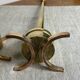 Pair of designer bronze candlesticks