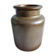 Old mustard pot in enamelled sandstone