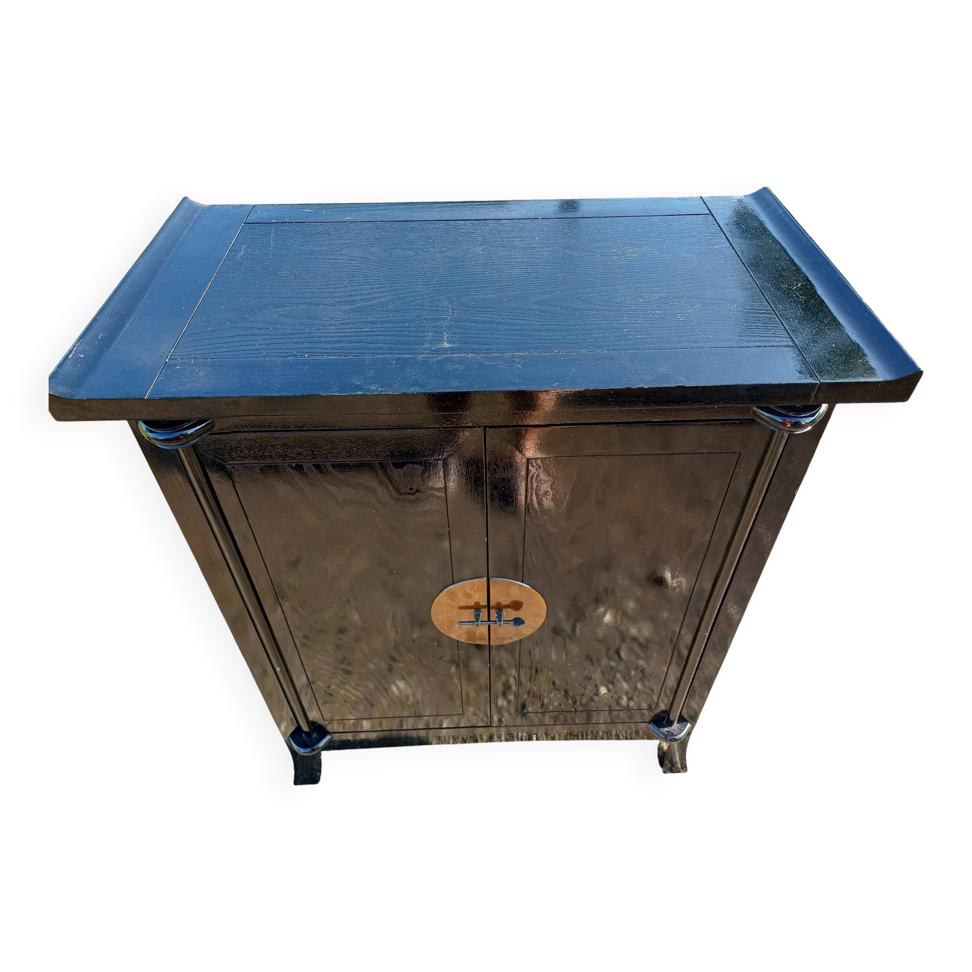 Asian blackened wood furniture