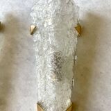 Arlus pair of Murano glass and brass wall lights