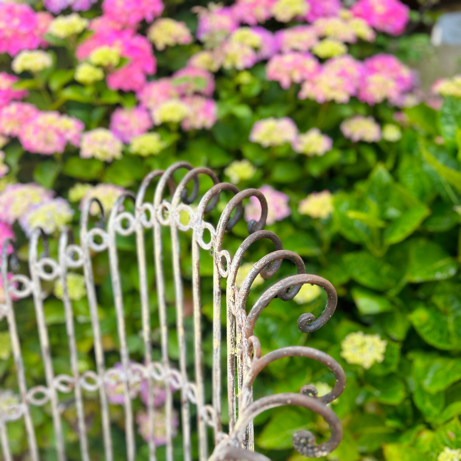 Wrought iron armchair