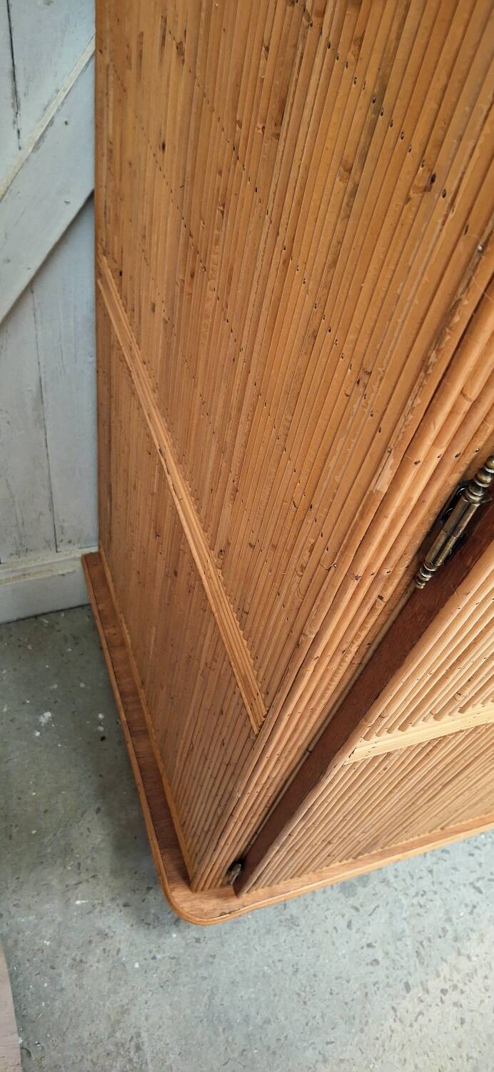 Rattan wardrobe