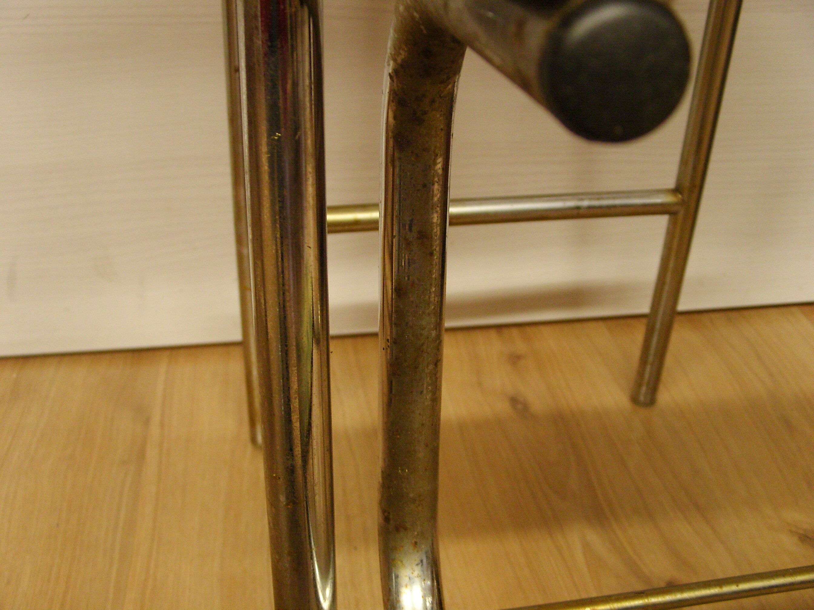 Stepladder stool in green vintage formica