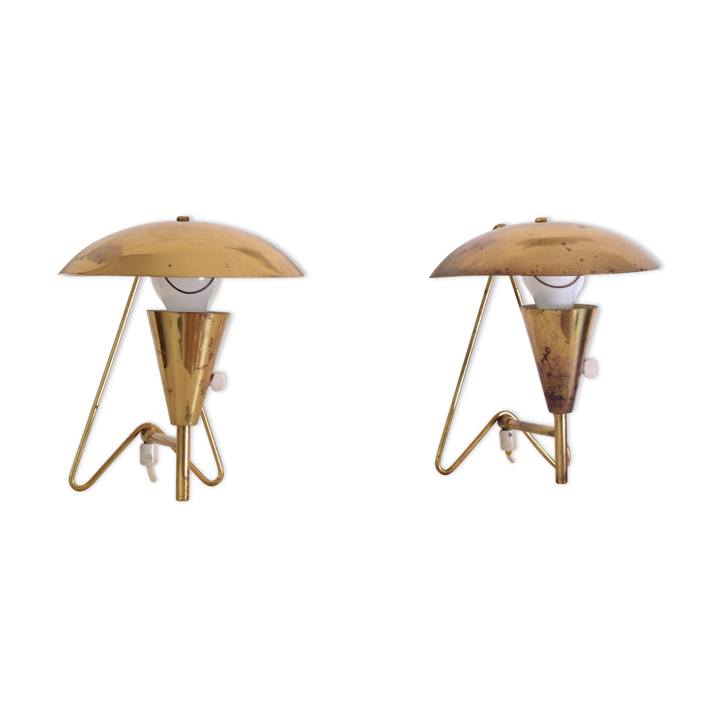 Pair of Itsu wall lights, EV 57, 50s