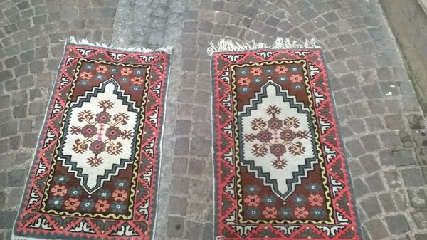 Paire de tapis artisanal 60x110cm