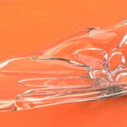 1970s Fruit bowl / Centrepiece transparent glass