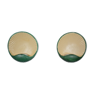 Pair of porcelain wall light art deco era