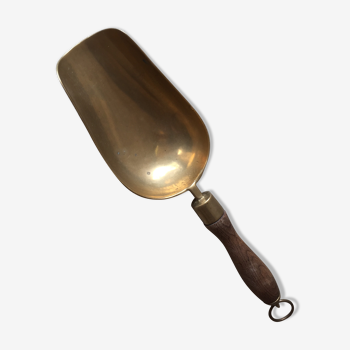 Old brass grocer's shovel or seed