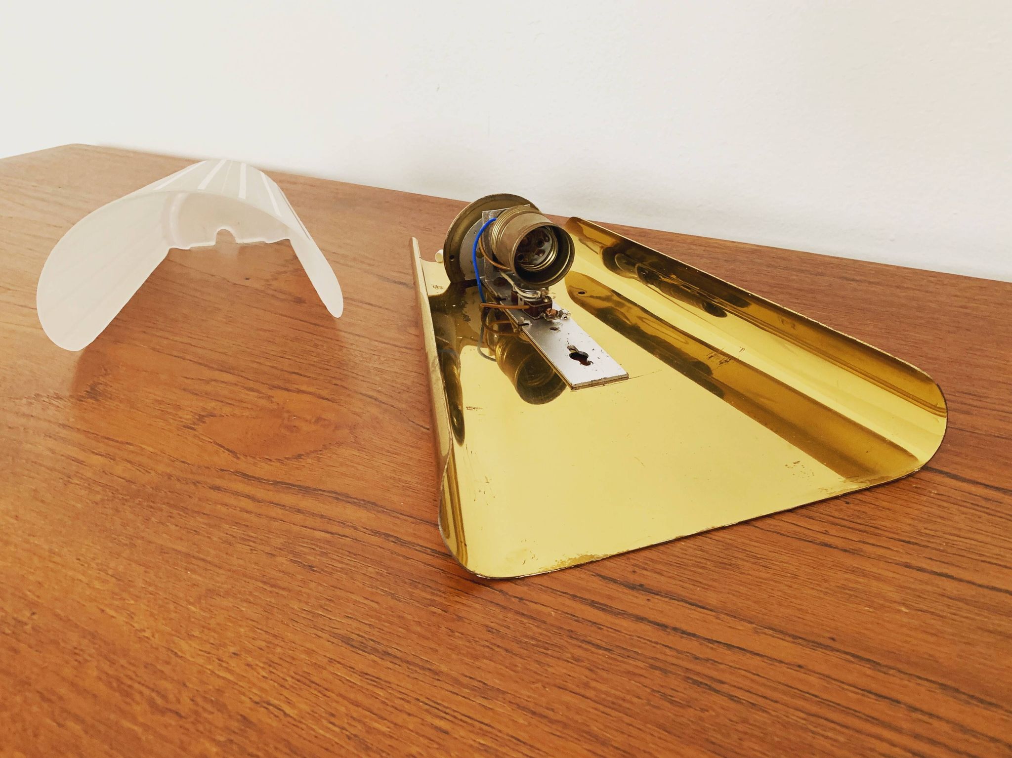 Brass Wall Lamp by Wilhelm Wagenfeld for Peill und Putzler