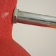 Red & Silver Metal Swan Neck Table Lamp