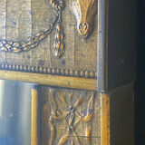 Framed mirror "friezes and ram's head" neoclassical
