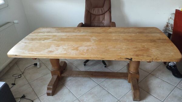Table à manger de monastère en chêne massif 200cm