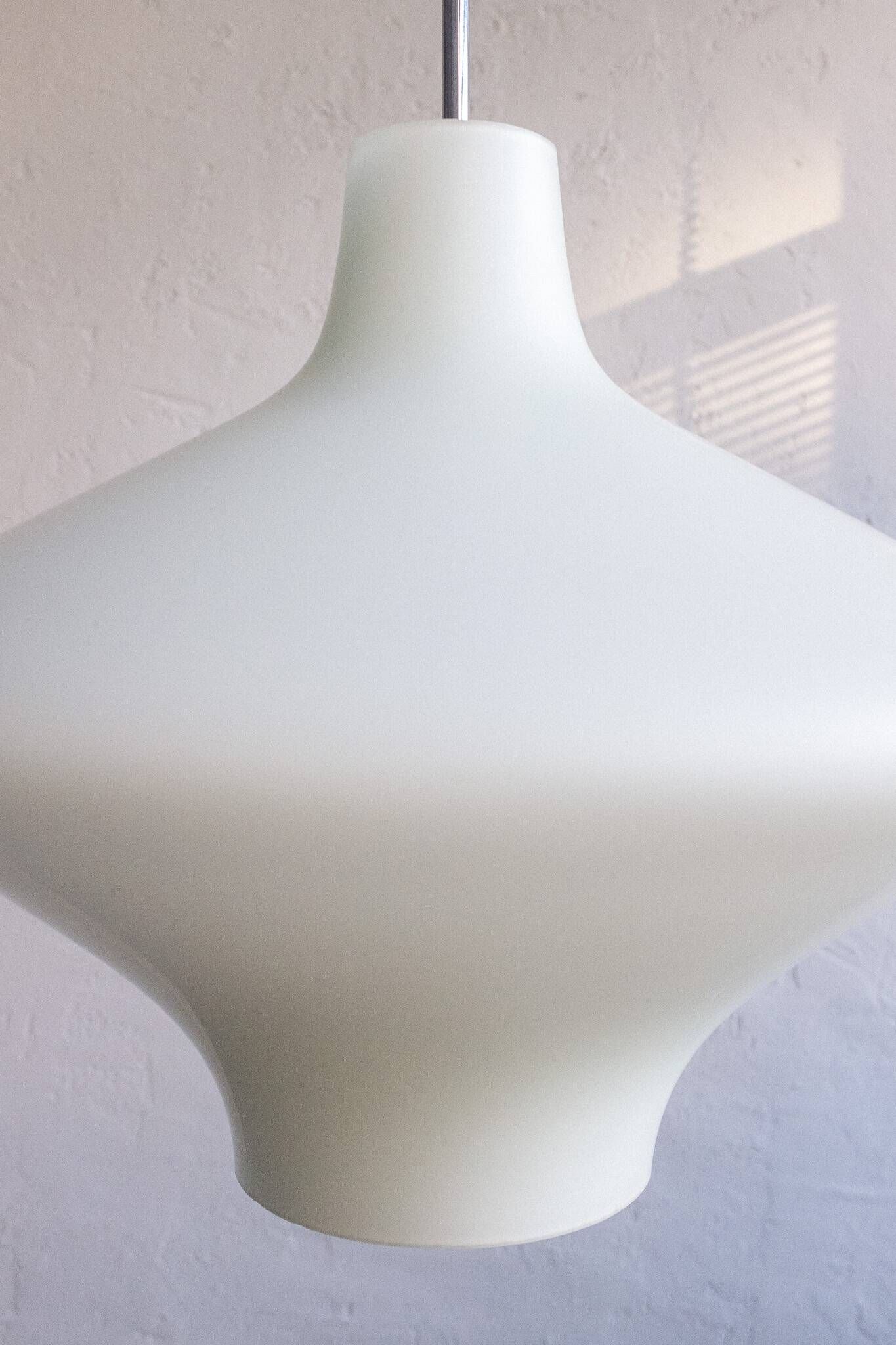 Space Age Czechoslovak Hanging Lamp by Osvětlovací Sklo, 1970s