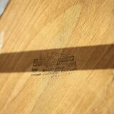 Table vintage, table bois, table basse formica, table 2 étages
