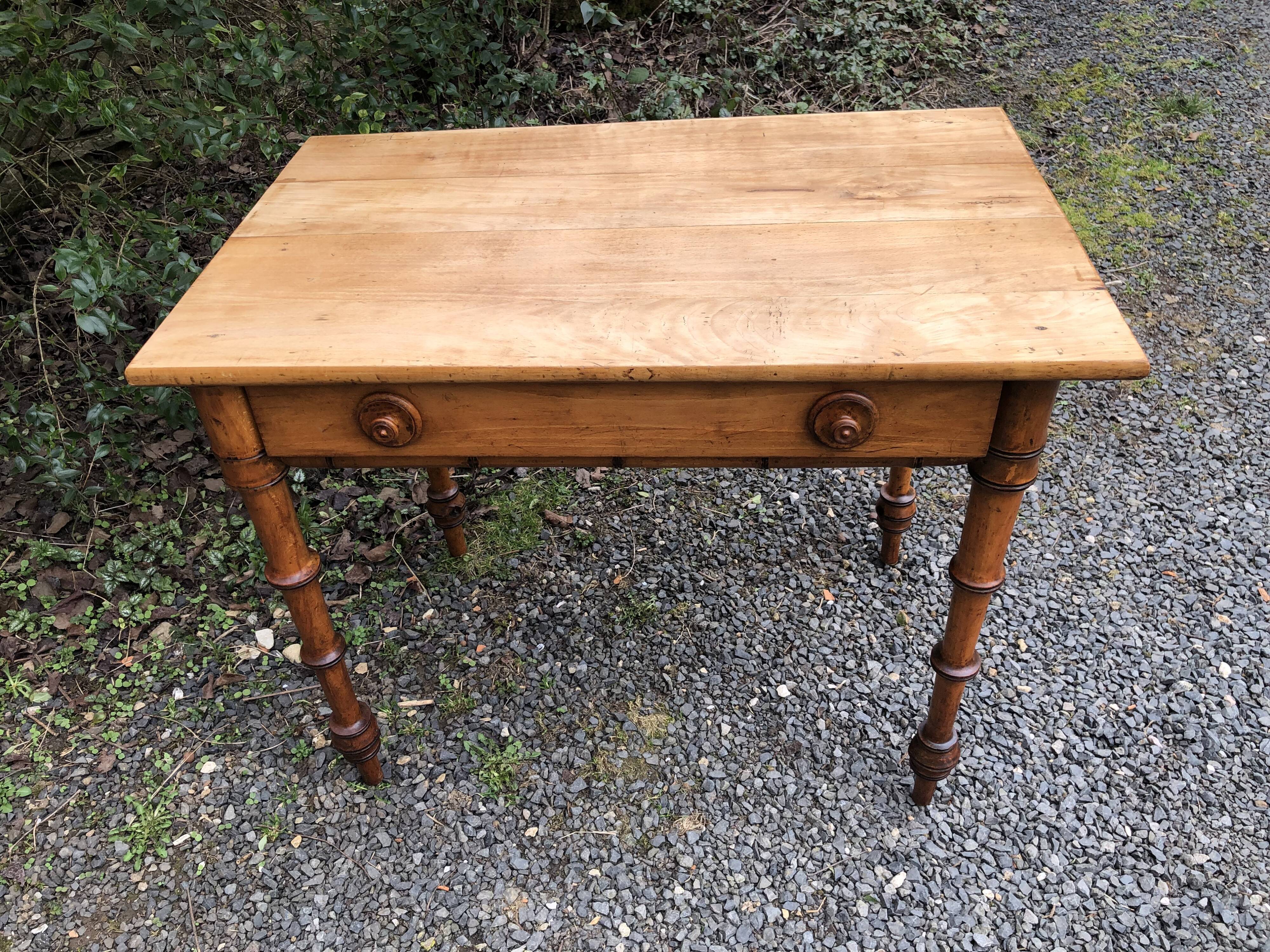 Old rattan desk