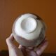 Small vintage ball vase, ceramic vase, interior decoration, pottery