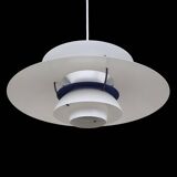 Louis Poulsen / Poul Henningsen “PH 5” pendant lamp with glass diffuser / Mid-century Danish modern design / PH5