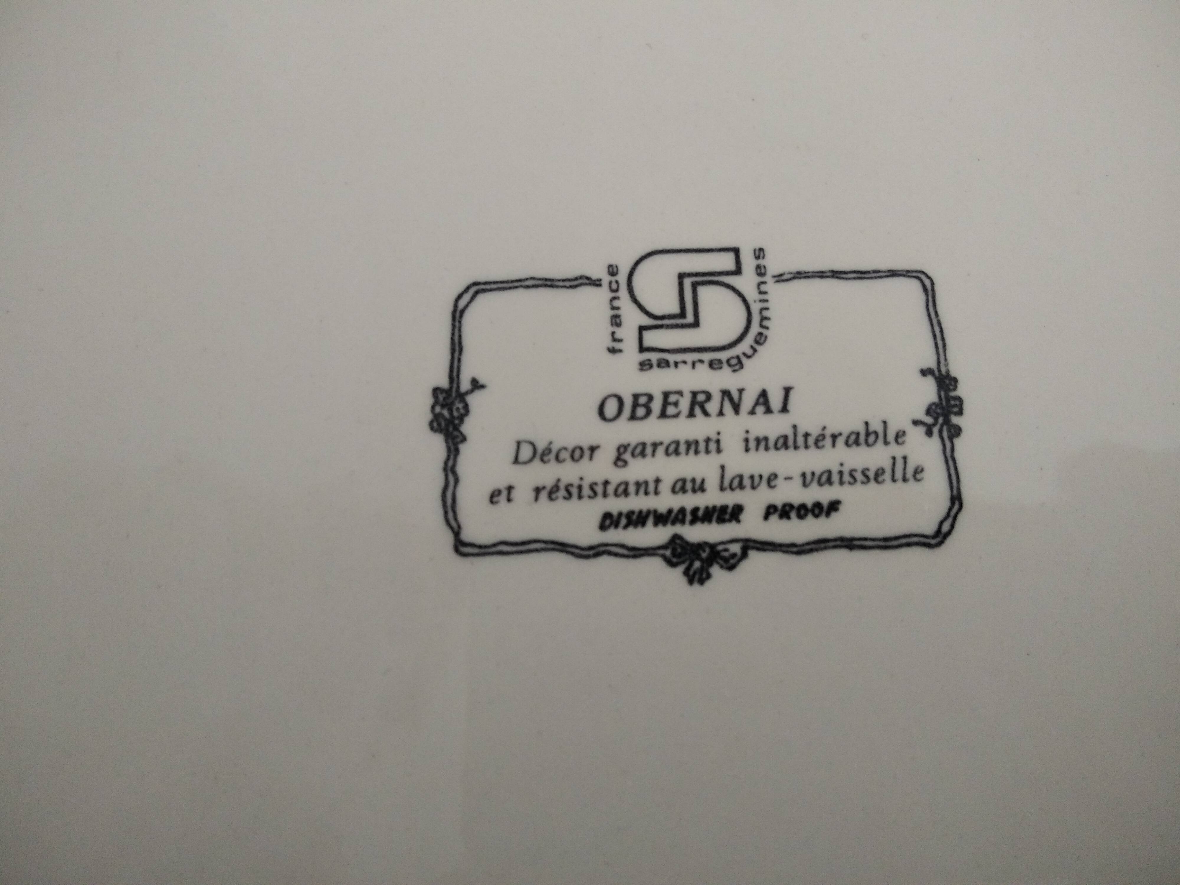 Obernai décor service dish by Henri Loux