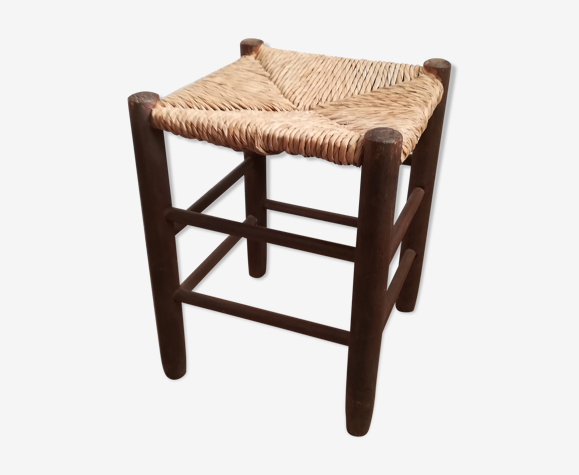 Tabouret paillé