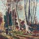 Huile sur toile XIX ème.