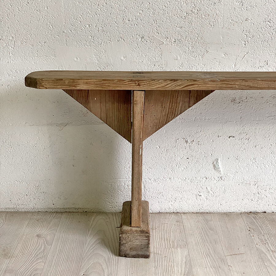Massive old wooden bench