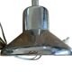 Pair of vintage chrome metal desk lamps with adjustable goosenecks.