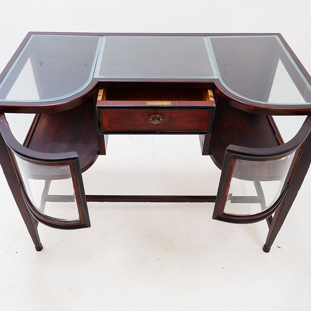 Console avec vitrines courbes - Style Art Déco