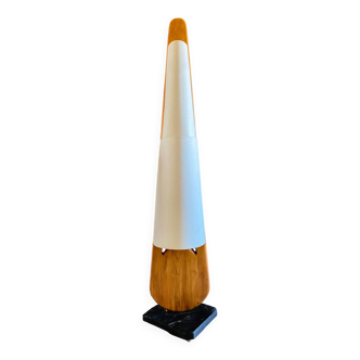 Vintage solid wood floor lamp