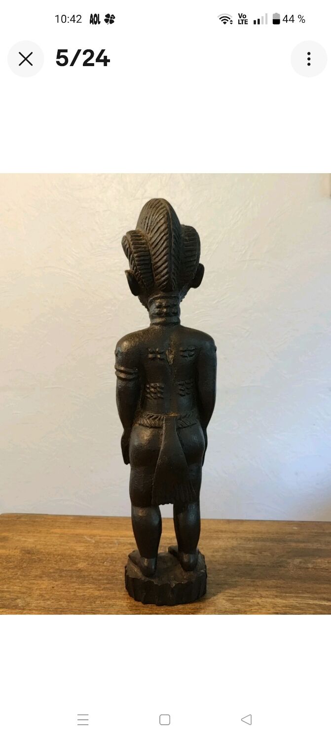 Ancient mystical husband fetish sculpture, Blolo Bian Baoulé