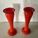 Pair of narrow-necked (or tulip-shaped) vases, 1970s