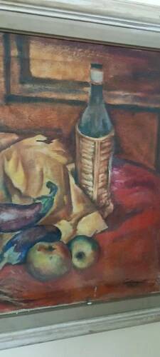 Oil Painting on Canvas 1945 Still Life GIORGIO CASINI (1908-1984)