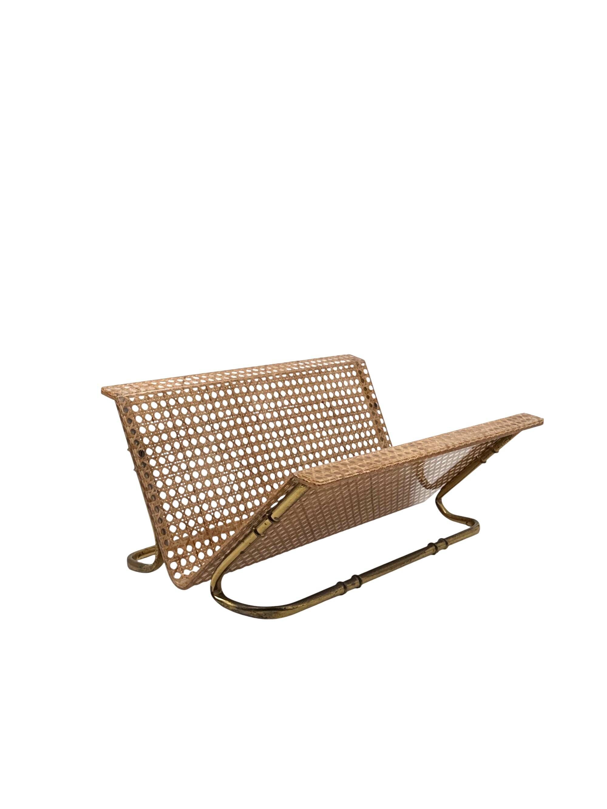 Hollywood regency magazine rack, Italy 1970s