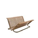 Hollywood regency magazine rack, Italy 1970s