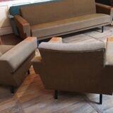 Sofa sofa daybed convertible 60 years 70 khaki