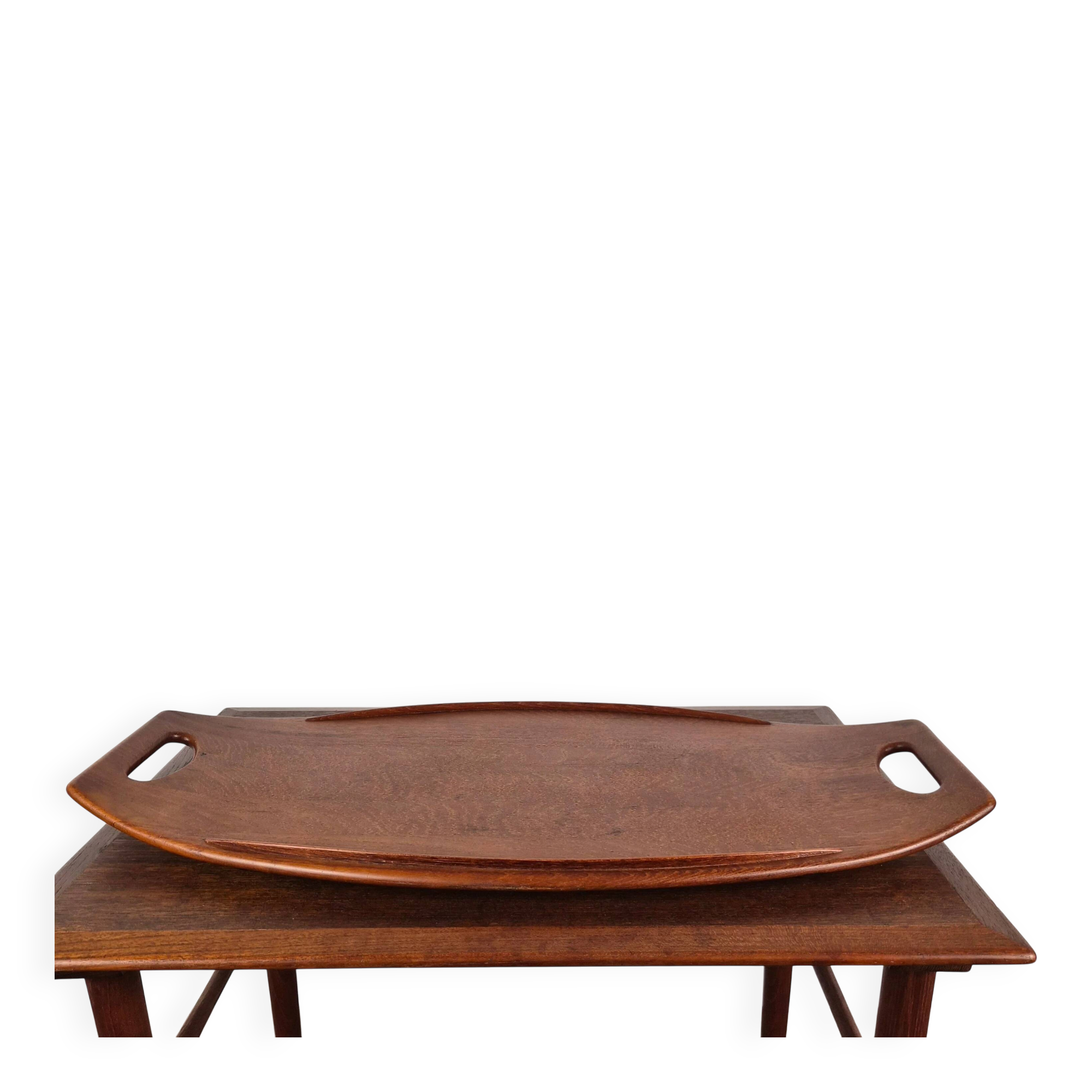 Plateau en teck petit modèle par Jens Quistgaard pour Dansk Designs, Danemark, 1960.