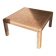 Table basse scandinave, design 1970, en bois de chêne