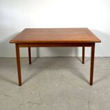 Teak extendable Danish dining table, H. Sigh & Søns Møbelfabrik AS