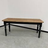 Farm table desk turned legs