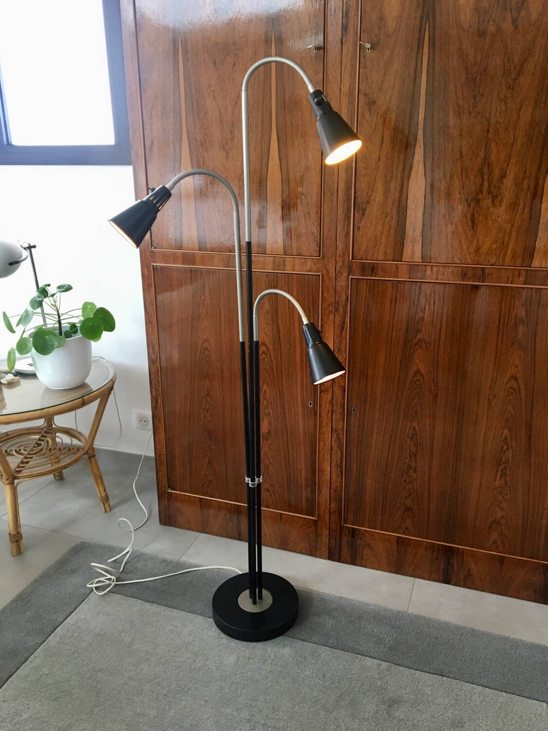 Rare 80s kvart ikea floor lamp 3 spots