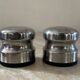 Vintage 70s stainless steel salt and pepper shaker