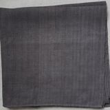 Old hemp tablecloth dyed in dark grey
