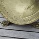 Old brass log holder