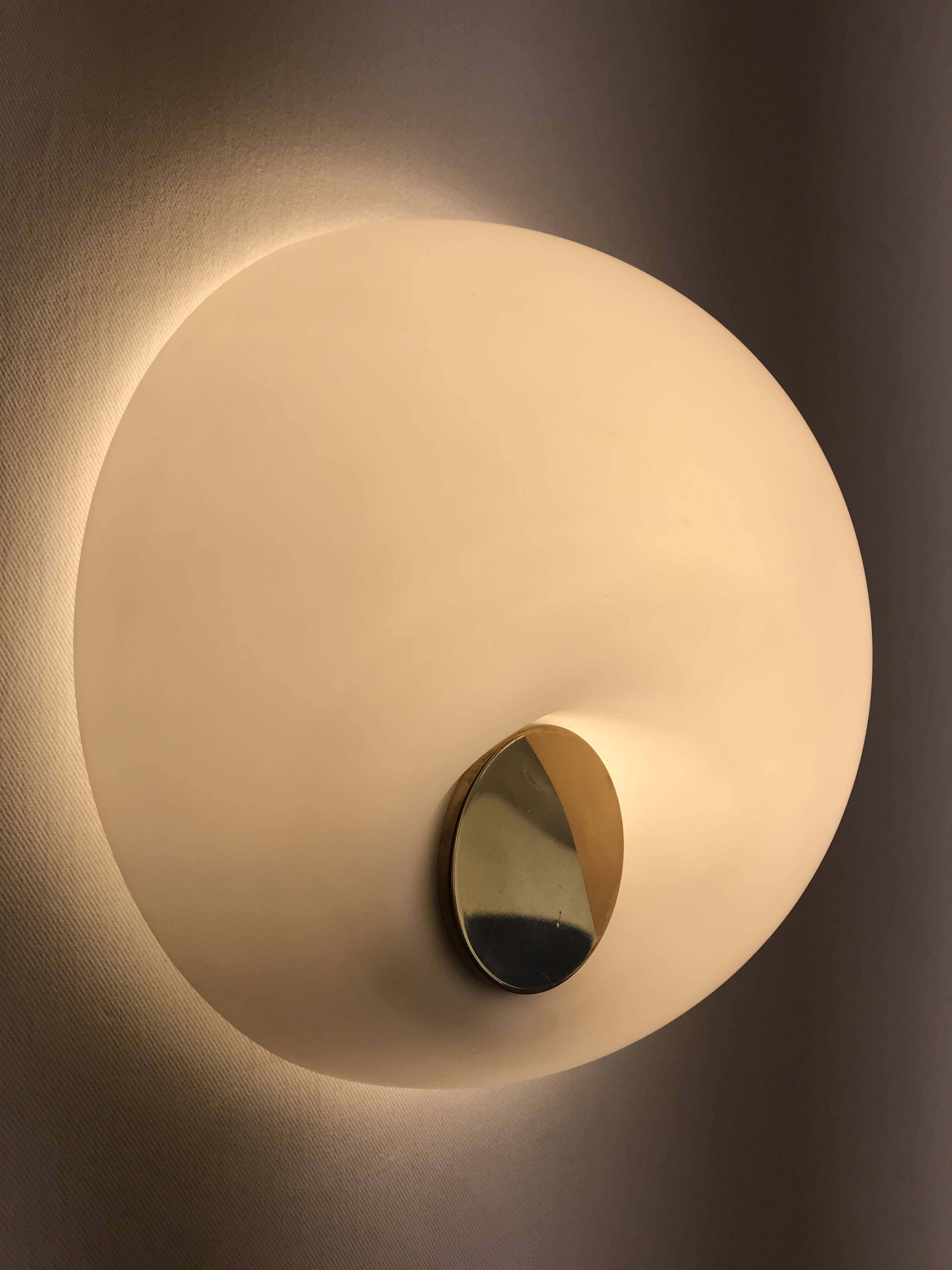 Murano glass wall light, Fontana Arte 1960