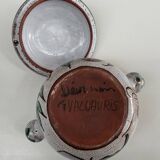 Large glazed and coloured ceramic soup tureen - Vallauris