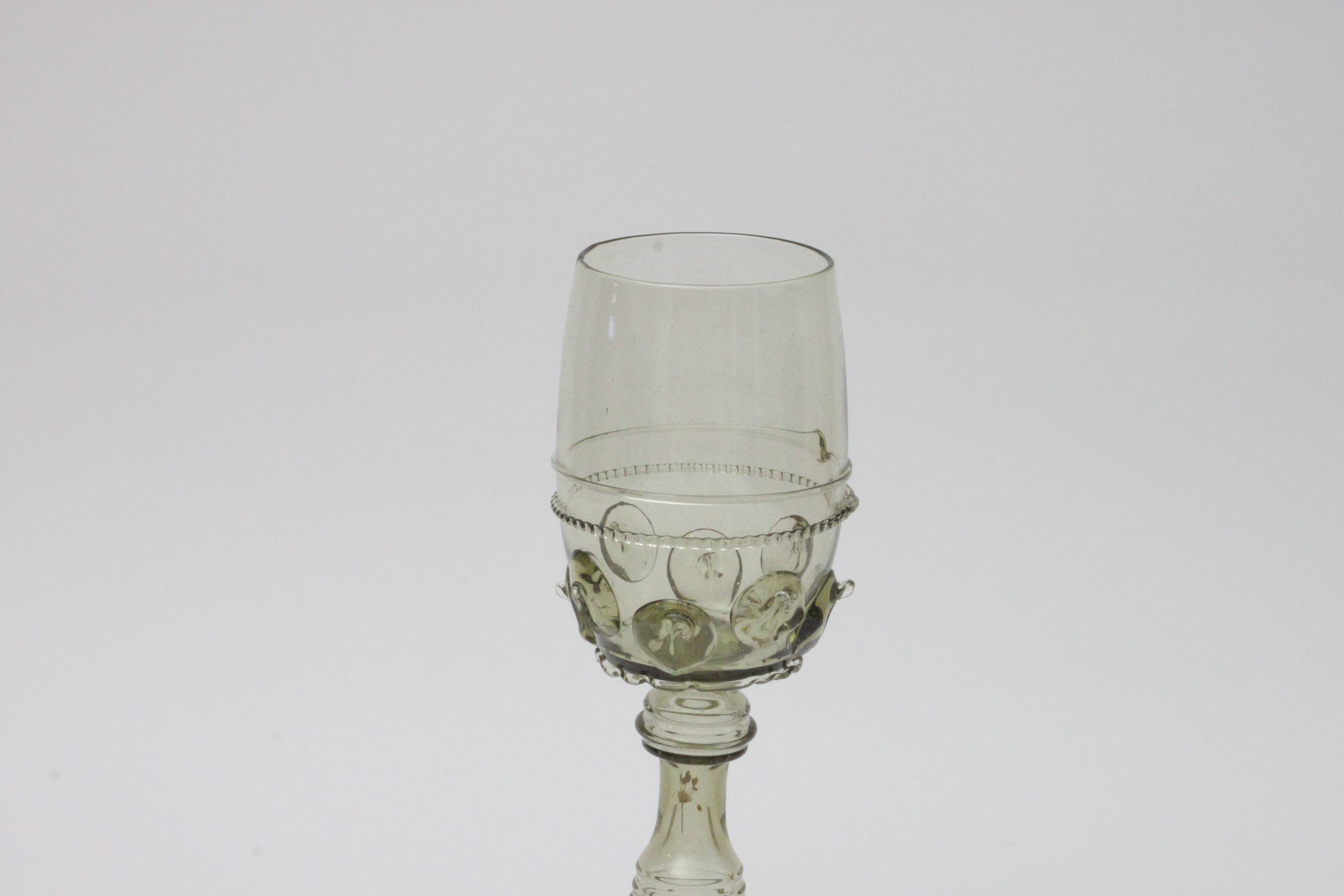 Roemer wine glasses by Josed & Eva Flek, Novy Bor Czechoslovakia.
