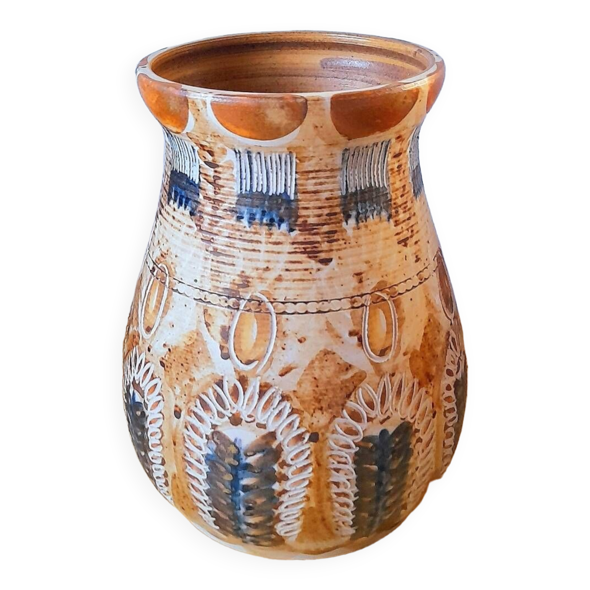 Courjault ceramic vase from the 60s