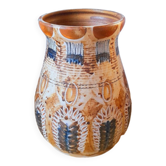 Vase céramique Courjault années 60