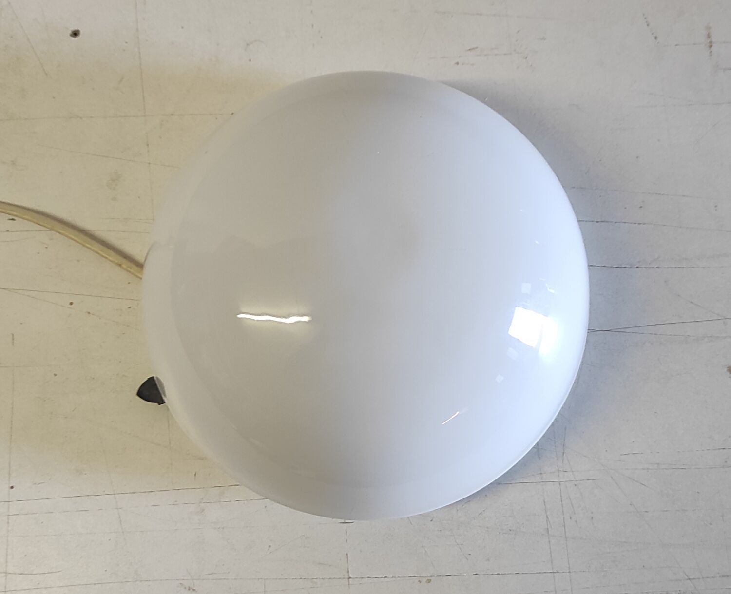 Ceiling light or globe wall lamp opaline diameter 20 cm - mid 20th century